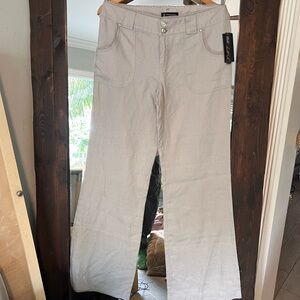 INC International Concepts Light Grey Linen Pants please view all pics